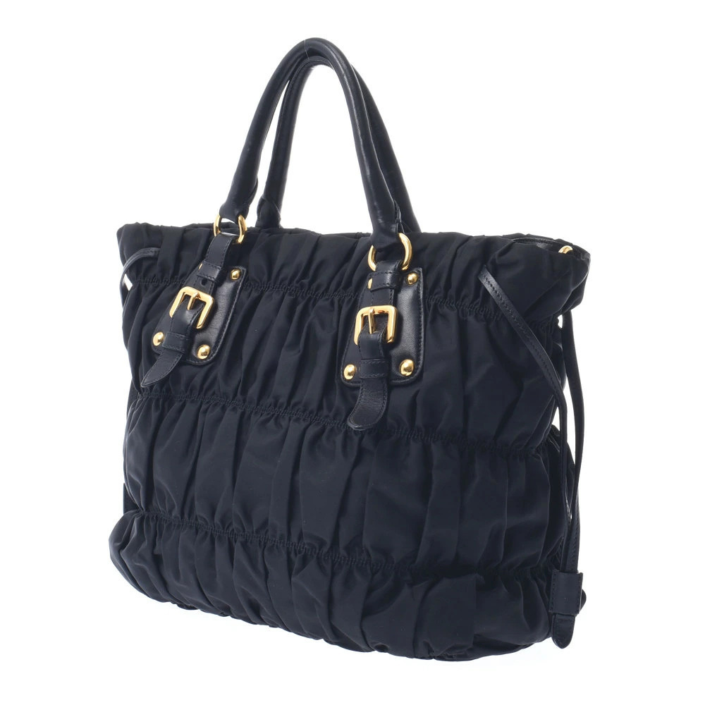 Prada Black Handbag Bag Leather